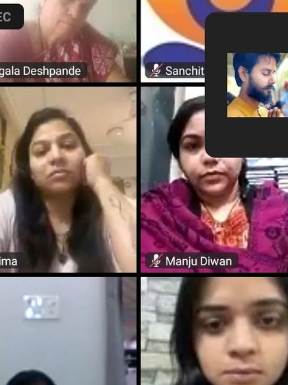 Another view of our online classroom. We ensure that even through a screen, the sense of community and shared learning is strong.