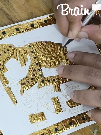 BrainArt Studio - Adult Art & Craft Workshops Tanjore Painting: The Royal Art photo 27
