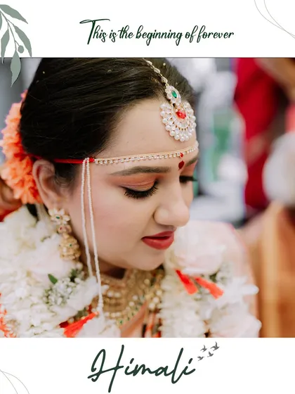 A serene portrait of a Maharashtrian bride, highlighting her traditional jewelry and the beginning of her forever.