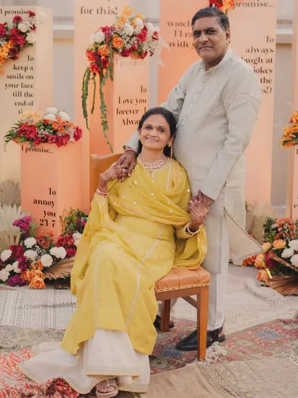 Family is everything. We made sure the decor was a beautiful backdrop for family portraits as well.