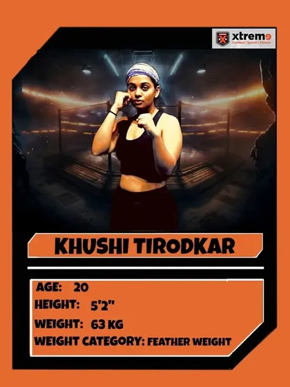 Fighter Profile: Khushi Tirodkar, a 20-year-old powerhouse in the Featherweight division.
