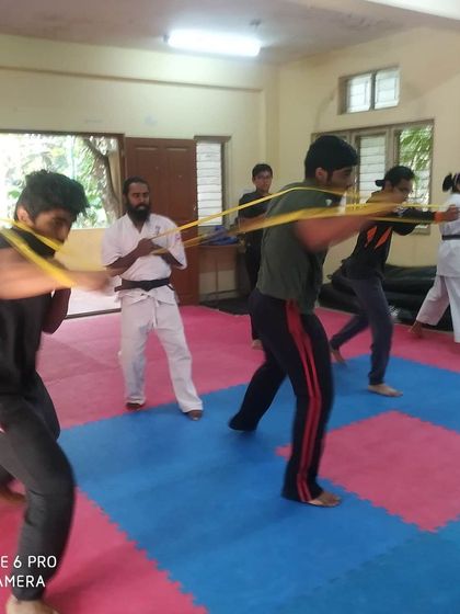 Students from white belt to black belt train together. The seniors inspire the juniors, and the juniors push the seniors.
