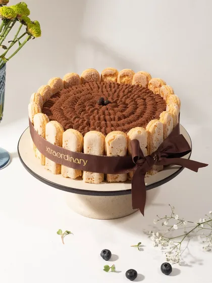 My Tiramisu cake, presented beautifully and ready for any occasion. It’s a timeless dessert that never fails to impress.