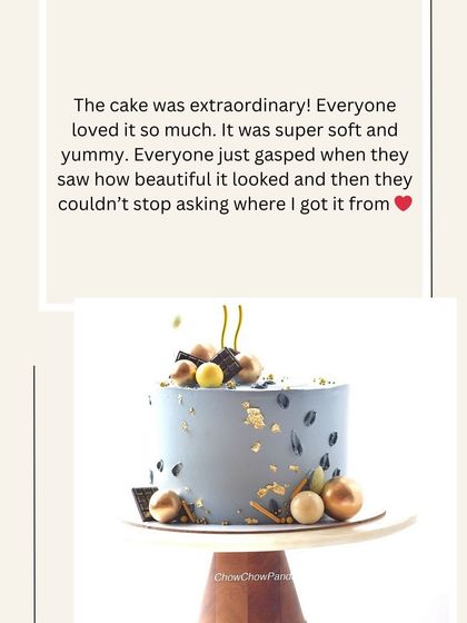 "Everyone just gasped when they saw how beautiful it looked." This is the reaction I hope for. I'm so happy this elegant grey cake was a showstopper.