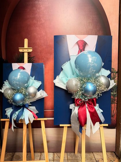 The Jumbo and Mini "Dapper Dad" cards side-by-side, showcasing the two available sizes. Both options deliver the same stylish impact for your Father's Day celebration.