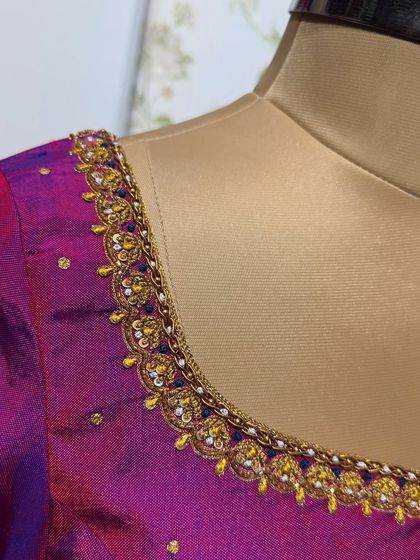 Chaithu Gowda - Custom Designer Ethnic Wear Custom Embroidered Blouses photo 81