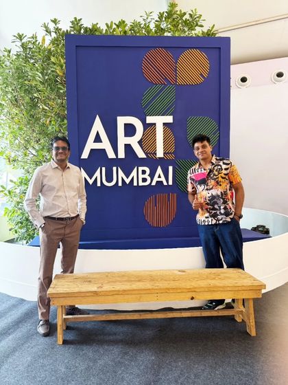 Our team at Art Mumbai, an event that showcases the strength and creativity of India’s art ecosystem. We are honored to be a part of it.
