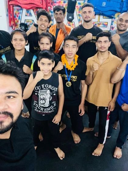 Celebrating one of our young champions. We are a team that supports and uplifts each other's victories, big and small.