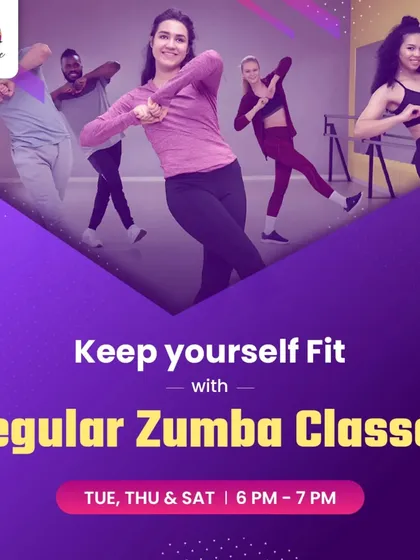 Keep yourself fit with our regular Zumba classes. It's the most fun way to stay in shape, with classes running on Tuesdays, Thursdays, and Saturdays.