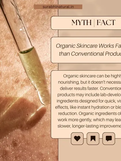 A fact about organic skincare: while it is highly nourishing, it works more gently. This may lead to slower, but more sustainable and long-lasting improvements in your skin.