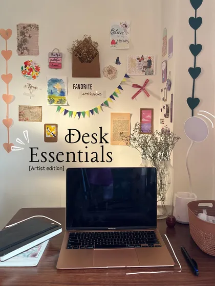 A look at my desk essentials, artist edition. An inspiring space is a must-have for me.
