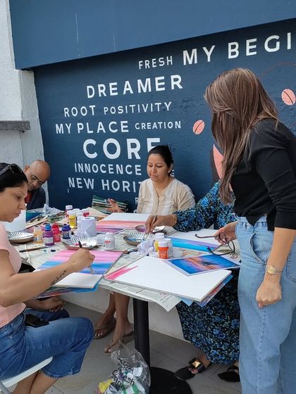 I love guiding my students through their creative process, helping them adjust their techniques to achieve the look they envision.