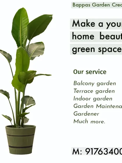 Our mission is to make your home a beautiful green space. We offer a wide range of services, including balcony, terrace, and indoor garden design, as well as ongoing maintenance from a professional gardener.