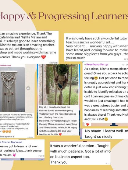 Reading messages like these makes all the hard work worth it. My students appreciate the patient teaching style and the business ideas I share.