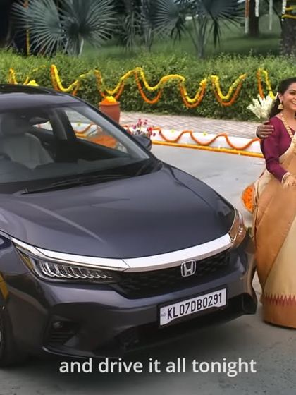 This scene from the Honda ad captures an Onam celebration, for which I styled the family in elegant cream and gold Keralite traditional wear.
