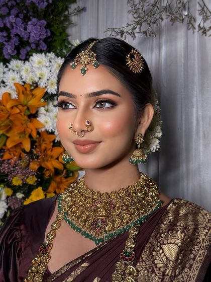 South Indian Bridal Drapes photo 32