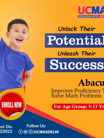Unlock their potential and unleash their success. Our abacus program improves proficiency to solve math problems for children aged 5-13.