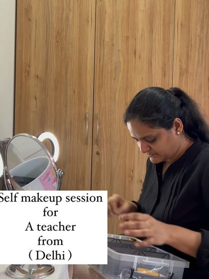 Shikha Agarwal - Personal Self-Makeup Classes My Teaching Style: One-on-One Sessions photo 77