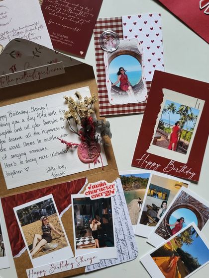 The "main character energy" sticker adds a fun, modern touch to this otherwise vintage-style birthday card set.