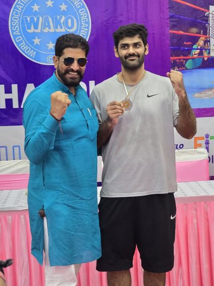 Another gold medalist from the WAKO district championship. Our students consistently perform at a high level.