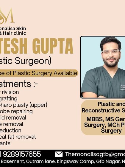 Our plastic surgeon, Dr. Hitesh Gupta, performs a variety of specialized procedures. This includes mole removal, scar revision, and other reconstructive surgeries to enhance your natural appearance.