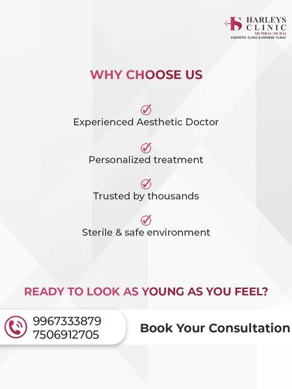 Why choose my clinic? I am an experienced aesthetic doctor providing personalized treatments in a sterile and safe environment. My practice is trusted by thousands of patients who are ready to look as young as they feel.