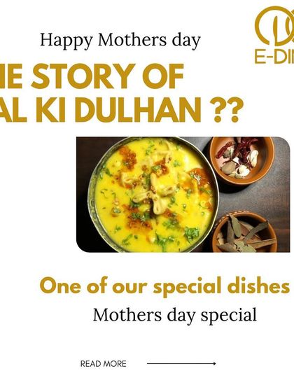 On Mother's Day, I'm sharing the story of Dal ki Dulhan, one of my special dishes. It's a wholesome and loving dish with a beautiful story behind its origin.