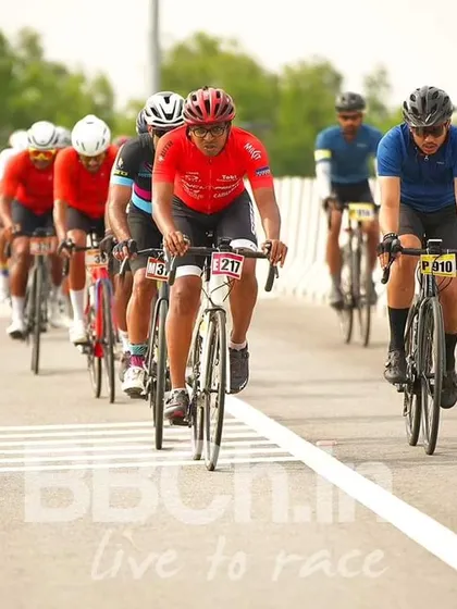 The elite peloton, a fast and furious group of top-level racers.