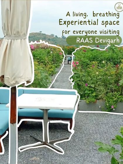 The garden at RAAS Devigarh is more than just a source of food; it's a living, breathing experiential space for guests to connect with nature.