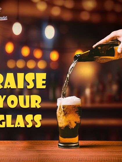 Raise your glass and celebrate life with us. This image of a beer being poured captures a simple, universal moment of celebration that we are proud to be a part of.