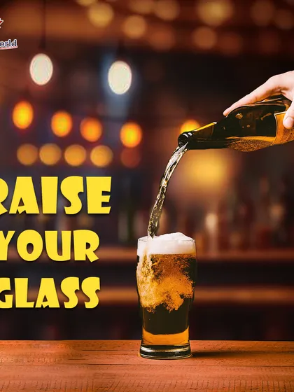 Raise your glass and celebrate life with us. This image of a beer being poured captures a simple, universal moment of celebration that we are proud to be a part of.