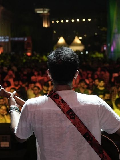 Facing a massive crowd in Lucknow. Even when we faced technical difficulties, the show went on, and the audience's support was everything. We are committed to delivering a great performance no matter what.