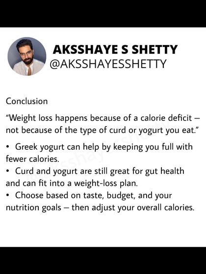 What's the difference between curd, yogurt, and Greek yogurt? I compare their protein content and uses. While Greek yogurt is highest in protein, all can fit into a weight-loss plan, which ultimately depends on a calorie deficit.