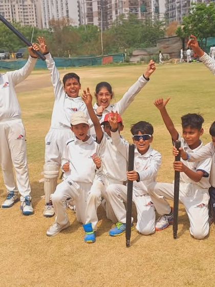 The victorious SKCA Tigers team celebrating their brilliant win. Their hard work, unity, and passion made this victory possible.