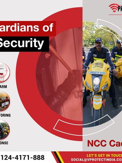 We are the guardians of your security. Our NCC-trained cadets serve with dedication and expertise, ready to respond to any alarm from our monitoring center and safeguard what matters most to you.