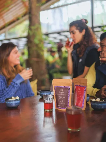 Sharing a moment over evening tea. These pauses in our day are where friendships are built and stories are exchanged.