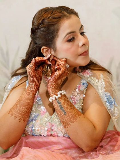 Getting ready for the ceremony. A quiet moment before the festivities begin.