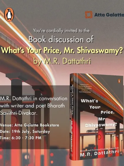 A reflective discussion on the novel 'What’s Your Price, Mr. Shivaswamy?'. We host conversations on literature that explores moral dilemmas and the chaos of urban survival.
