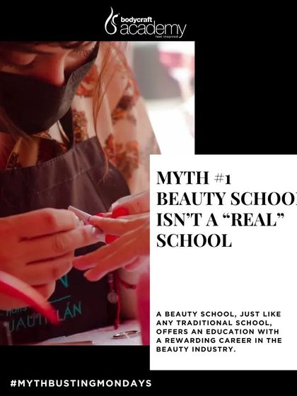 Myth-busting: "Beauty school isn't a 'real' school." We affirm that beauty school offers a legitimate education for a rewarding career.