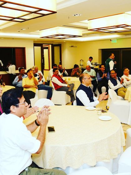 A view of the audience, comprising esteemed members of the legal and civil services community, at the India Habitat Center. The event was a great gathering of minds.