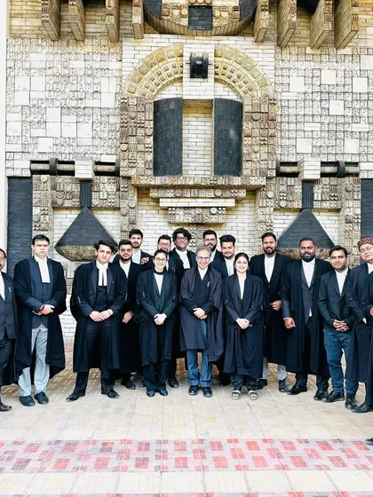 A great lawyer knows how to make the law work for you. Pictured here with my team.