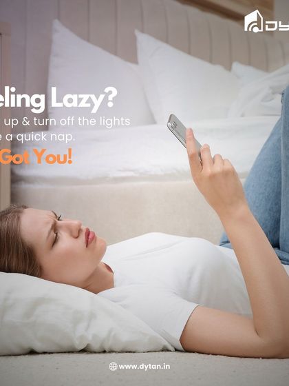 We all have those lazy moments. My smart home solutions are perfect for them. Turn off the lights for a quick nap without ever leaving your comfortable spot.