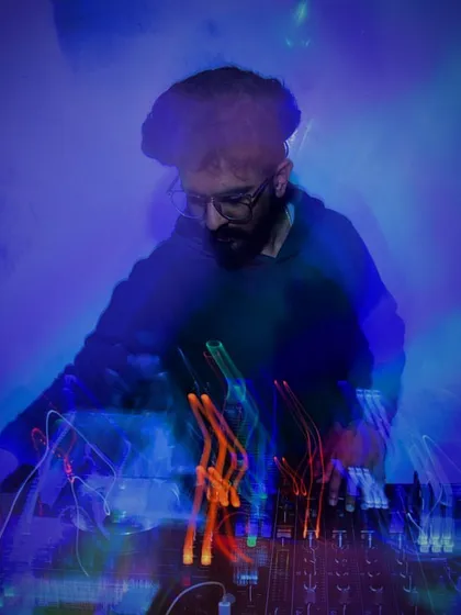Love is the rhythm. A creative shot capturing the motion and energy of my performance.