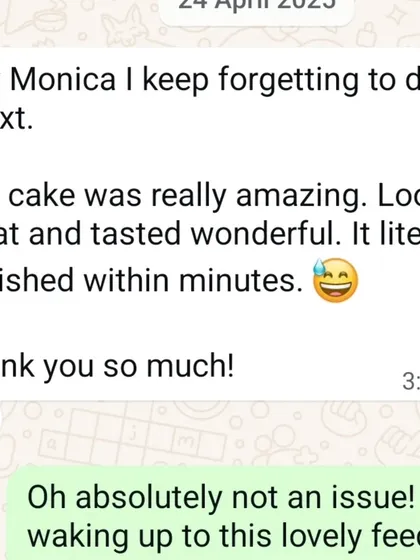 "It literally vanished within minutes." The best kind of feedback for our "365 days around the sun" cake.