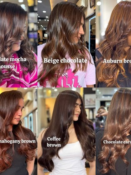 A palette of our trendiest brown shades. From Chocolate Mocha Mousse to Copper Mahogany Brown, we have a brown for every mood.