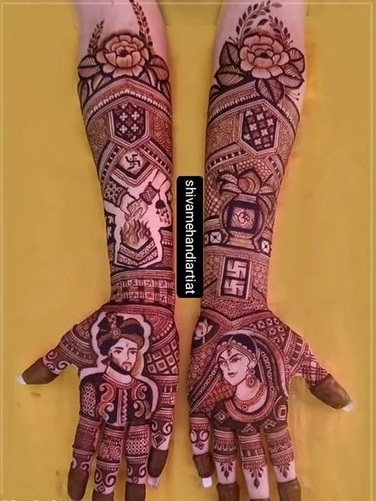 Custom Portrait Mehendi photo 58