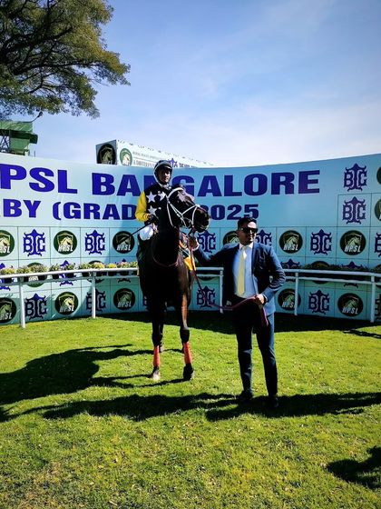 'Mayne Magic' continues his winning streak in The Mysore Race Club Cup.