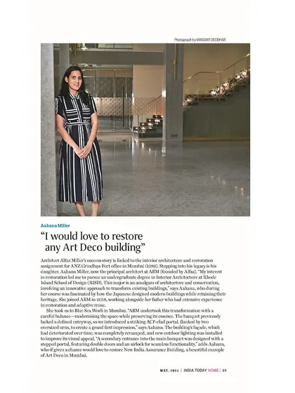 Our recent renovation of the Blue Sea banquet hall was featured in India Today Home and Elle Decor, highlighting our approach to modernizing iconic spaces while preserving their essence.