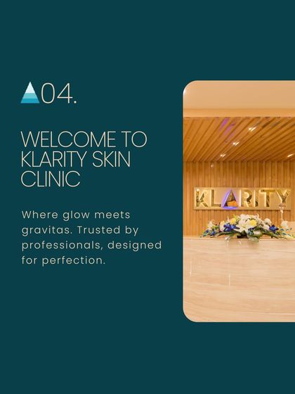 Welcome to Klarity Skin Clinic, where glow meets gravitas. Our clinic is trusted by professionals and designed for perfection, ensuring you receive the highest standard of care.