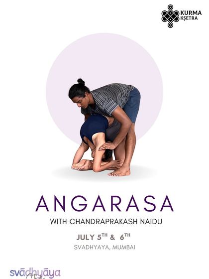 Announcing our Angarasa workshop with Chandraprakash Naidu. These sessions are a curated journey into movement, healing, and growth for practitioners and teachers alike.